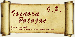 Isidora Polojac vizit kartica